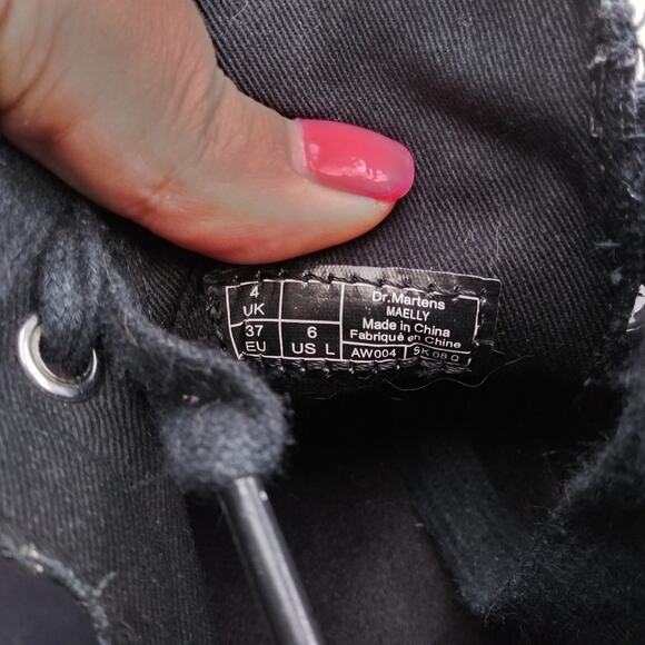 Dr.Martens Maelly Black Canvas Sneaker Skater Streetwear Grunge Size 6 - Picture 16 of 16